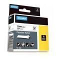 Dymo Fita de tinta preto / branco (18758 / S0718100), 12mm, flexible laminated