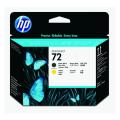HP Cabeça de impressão preto mate / amarelo (C9384A / 72)