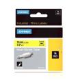 Dymo Tubo retrátil a quente preto / amarelo (18056 / S0718310), 12mm