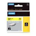 Dymo Tubo retrátil a quente preto / amarelo (18054 / S0718290), 9mm