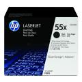 HP Cartucho de toner preto (CE255XD / 55X) (Pack Duplo, elevada capacidade)