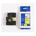 Brother Fita de rotulagem preto / amarelo (TZEFX641), 18mm, flexible laminated