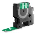 Dymo Banda de vinil branco / verde (1805420), 19mm, laminated