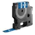 Dymo Banda de vinil branco / azul (1805243), 12mm, laminated