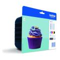 Brother Cartucho de tinta preto / ciano / magenta / amarelo (LC123VALBPDR / LC123VALBP) (multipack)