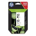 HP Cartucho de tinta preto / cor (N9J71AE / 62) (Pack Duplo, multipack)