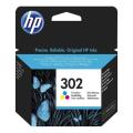 HP Cartucho de tinta cor (F6U65AE / 302)