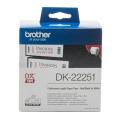 Brother Etiqueta vermelho / preto / branco (DK22251), 62mm