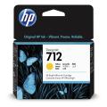 HP Cartucho de tinta amarelo (3ED69A / 712)