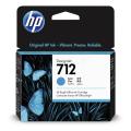 HP Cartucho de tinta ciano (3ED67A / 712)