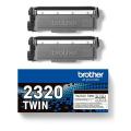 Brother Cartucho de toner preto (TN2320TWIN) (Pack Duplo)